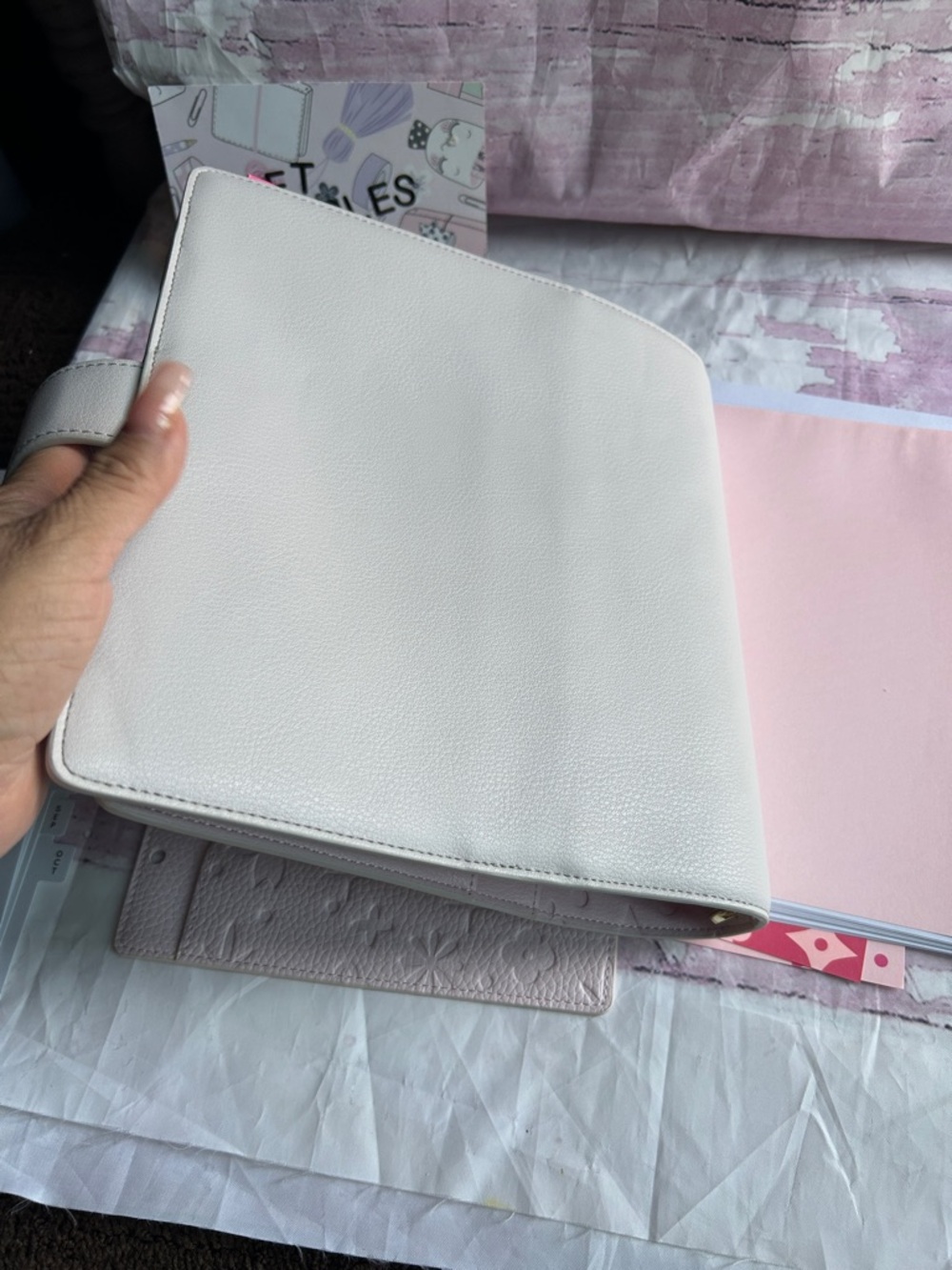 🎀Bundle Aura Estelle A5 wide planner w pink chic Inserts ✨ - Picture 8 of 8